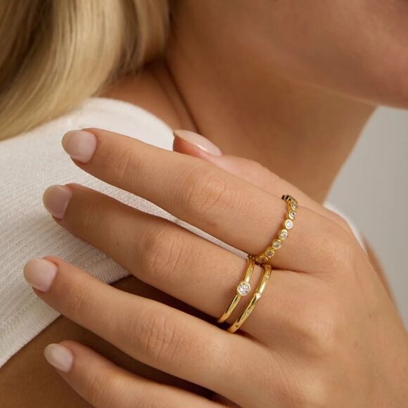 Bezel eternity ring N729 - Picture 2 of 8